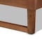 Baxton Studio Marin Modern and Contemporary Walnut Brown Finished Wood King Size Platform Bed 184-11137-9412-Zoro - alternate 5